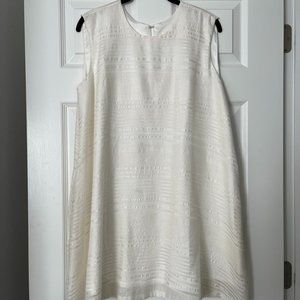 Cienne NY Ivory White Silk Dress Size 2